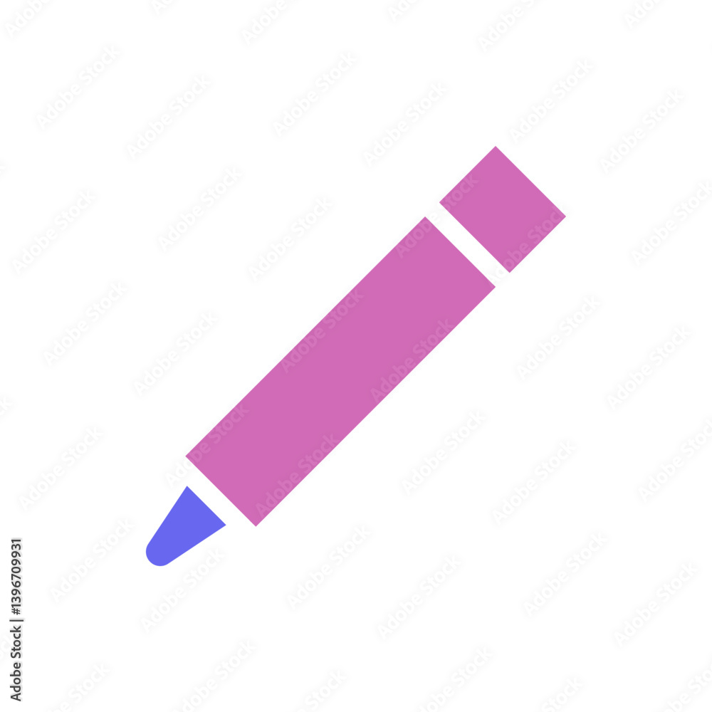 Stylized depiction of a purple marker, emphasizing visual communication tools Stylized depiction of a purple marker, emphasizing visual communication tools