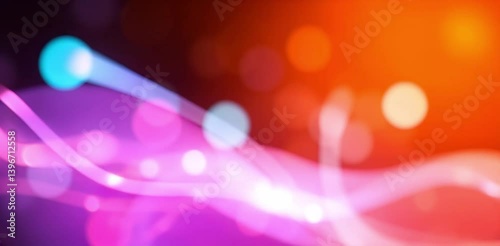 Abstract glowing lights bokeh background