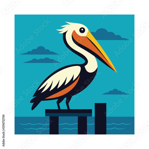 pelican on the beach