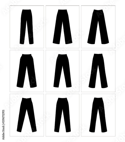 pants mockup, cloths mockup, silhouette mockups, mockups, digital, vector mockups, clothes, clothing, fashion, shirt, vector, pants, jacket, jeans, dress, illustration, suit, wear, set, design, style,