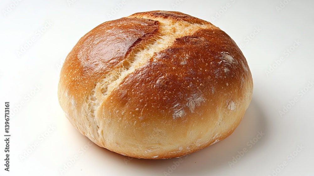 Freshly baked light brown bread roll with a soft, crumbly texture and aroma - Freshly baked light brown bread roll with a soft, crumbly texture and aroma -