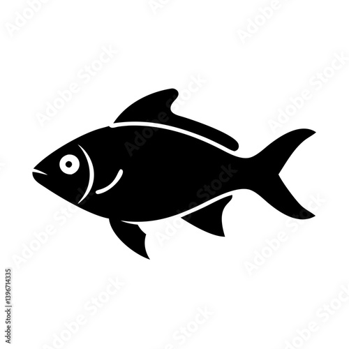 lemon tetra fish icon, lemon tetra fish silhouette vector illustration-simple silhouette illustration of lemon tetra fish, perfect for lemon tetra fish logos and icons