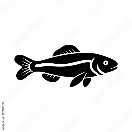 siamese algae eater fish icon, siamese algae eater fish silhouette vector illustration-simple silhouette illustration of siamese algae eater fish, perfect for siamese algae eater fish logos and icons