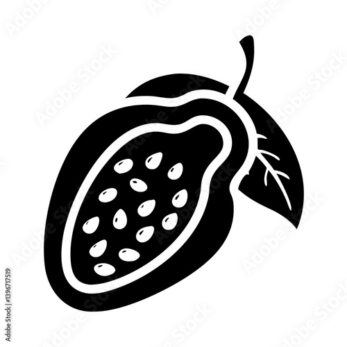 miracle fruit icon, miracle fruit silhouette vector illustration-simple silhouette illustration of miracle fruit, perfect for miracle fruit logos and icons