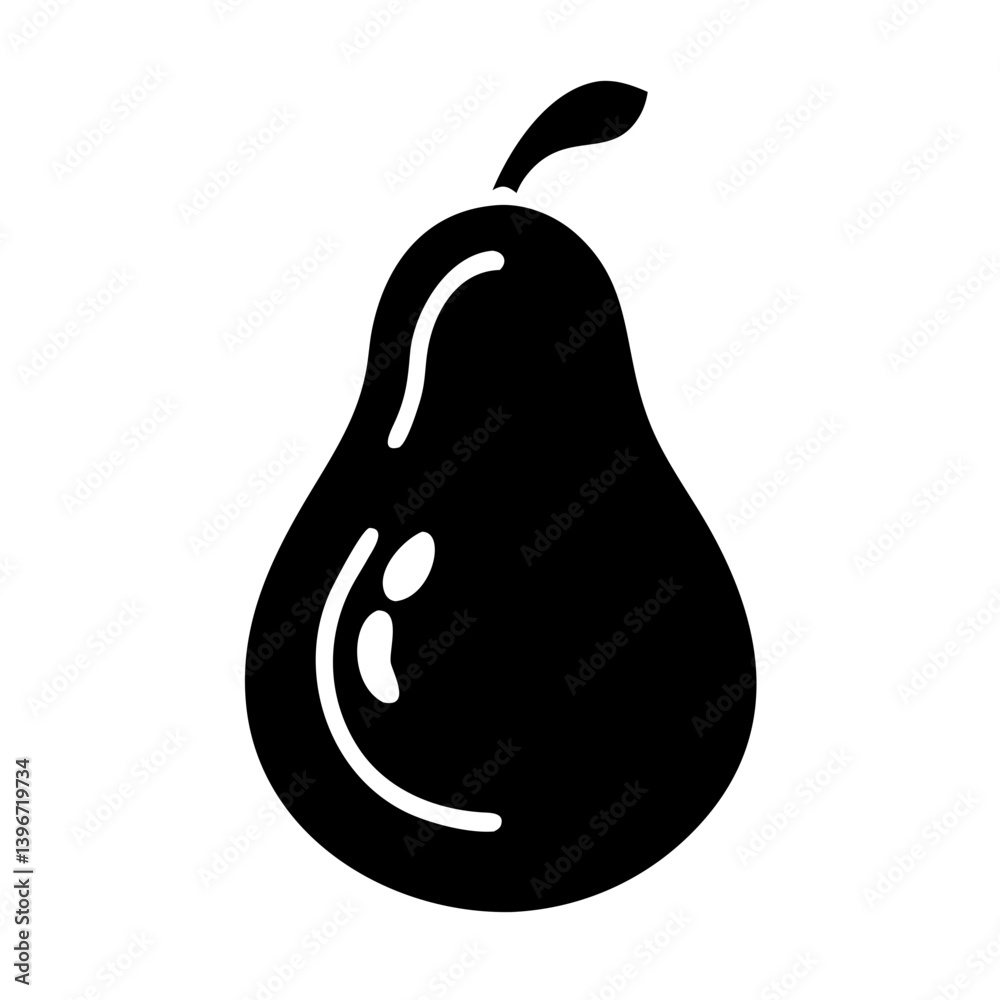 pear icon, pear silhouette vector illustration-simple silhouette illustration of pear, perfect for pear logos and icons pear icon, pear silhouette vector illustration-simple silhouette illustration of pear, perfect for pear logos and icons