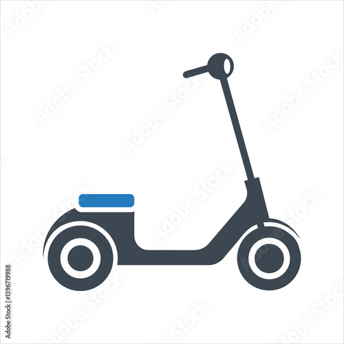 Electric scooter icon