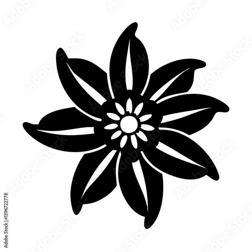 anemopsis yerba mansa flower icon, anemopsis yerba mansa flower vector
