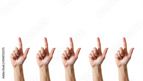 A Collection of Pointing Hands, Capturing the Essence of Human Interaction and Communication in a Simple, Elegant Design.