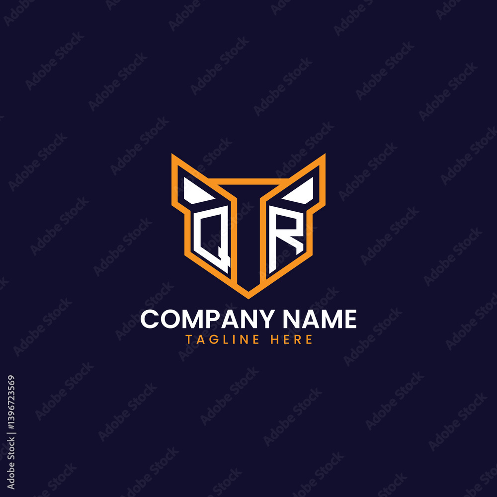 Fototapeta premium Tech-Inspired Geometric Logo Design