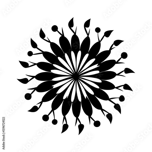 allium flower icon, allium flower silhouette vector illustration-simple silhouette illustration of allium flower, perfect for allium flower logos and icons