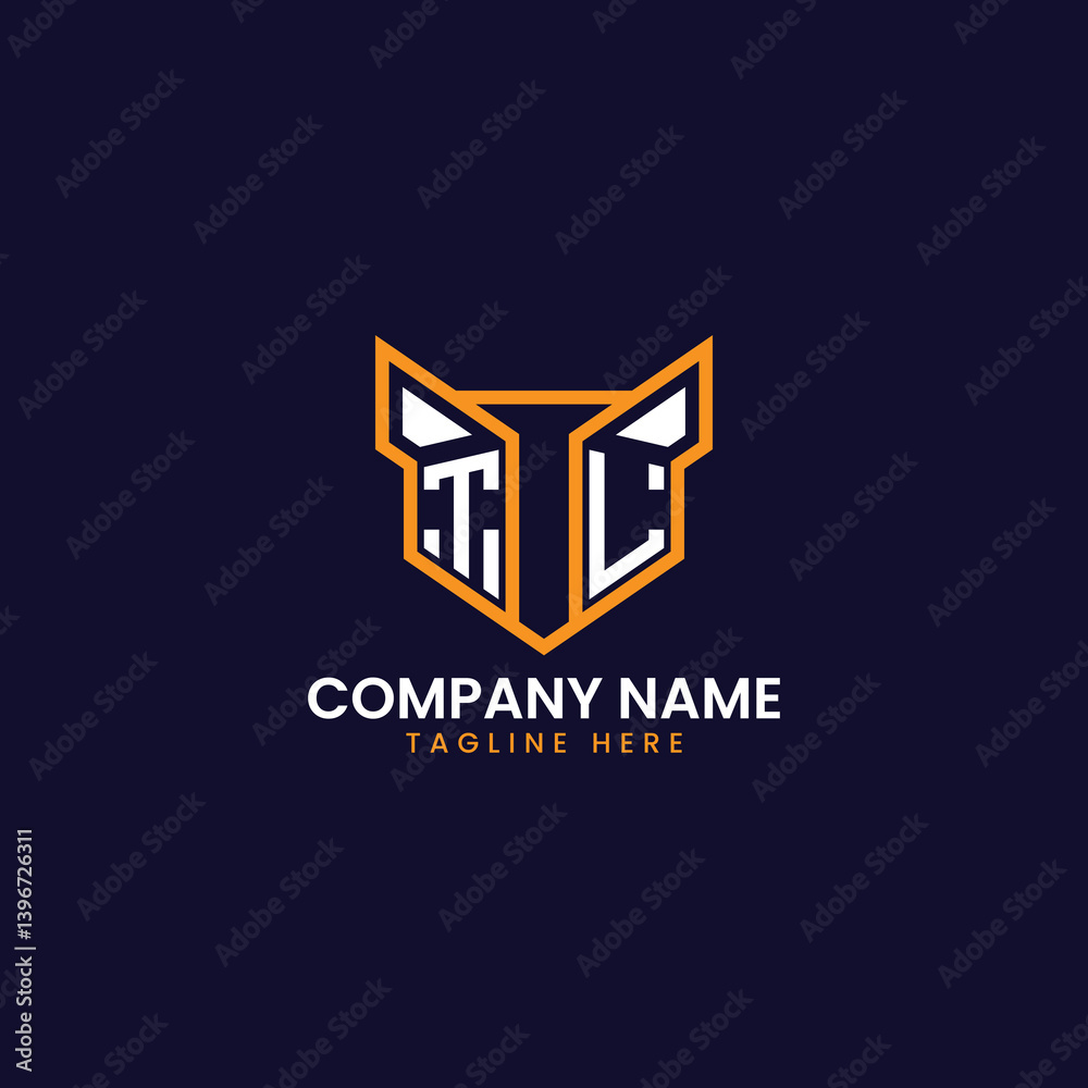 Fototapeta premium Tech-Inspired Geometric Logo Design