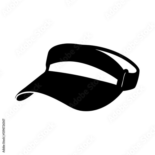 visors icon, visors silhouette vector illustration-simple silhouette illustration of visors, perfect for visors logos and icons