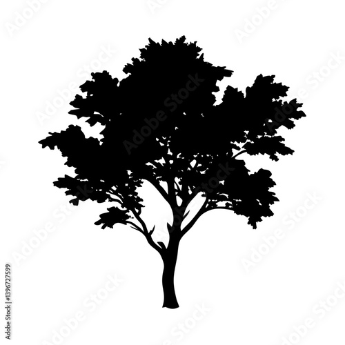 juniper tree icon, juniper tree silhouette vector illustration-simple silhouette illustration of juniper tree, perfect for juniper tree logos and icons