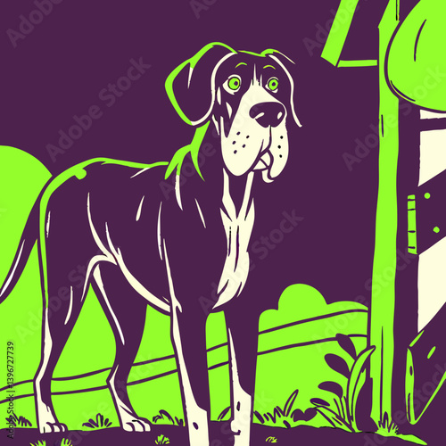 Great Danes are gentle giants, known for their affectionate, friendly, and loyal nature, making them excellent family companions