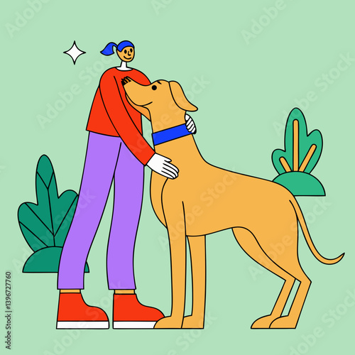 Great Danes are gentle giants, known for their affectionate, friendly, and loyal nature, making them excellent family companions