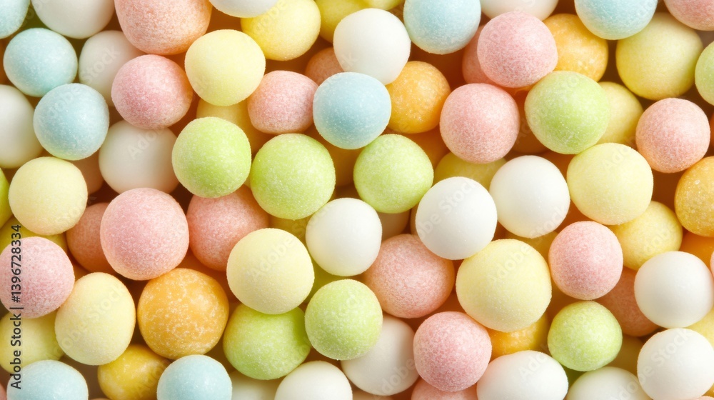 Pastel Colored Sugar Candy Spheres Background Texture Pastel Colored Sugar Candy Spheres Background Texture