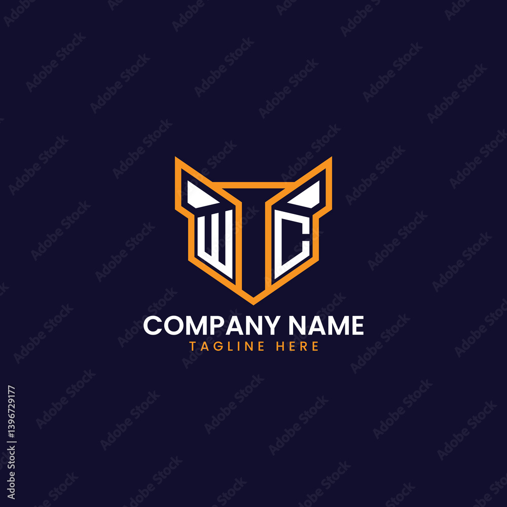 Fototapeta premium Tech-Inspired Geometric Logo Design
