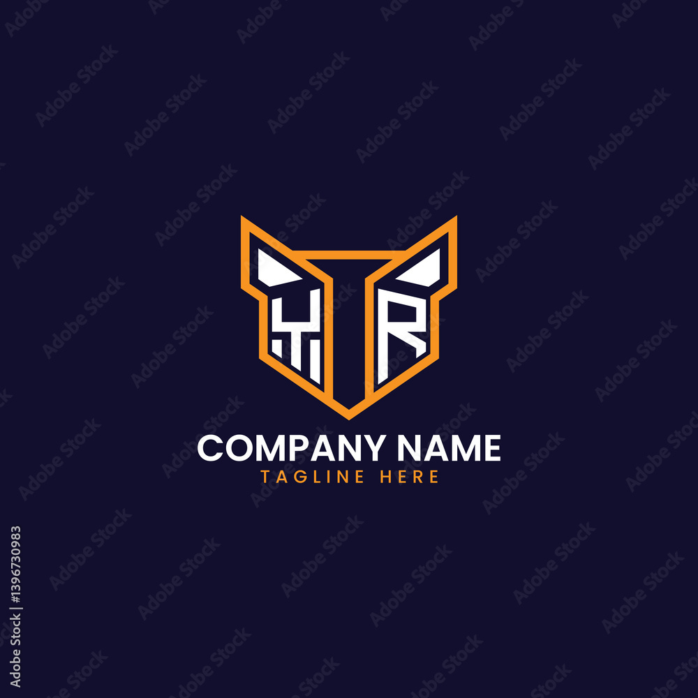 Fototapeta premium Tech-Inspired Geometric Logo Design