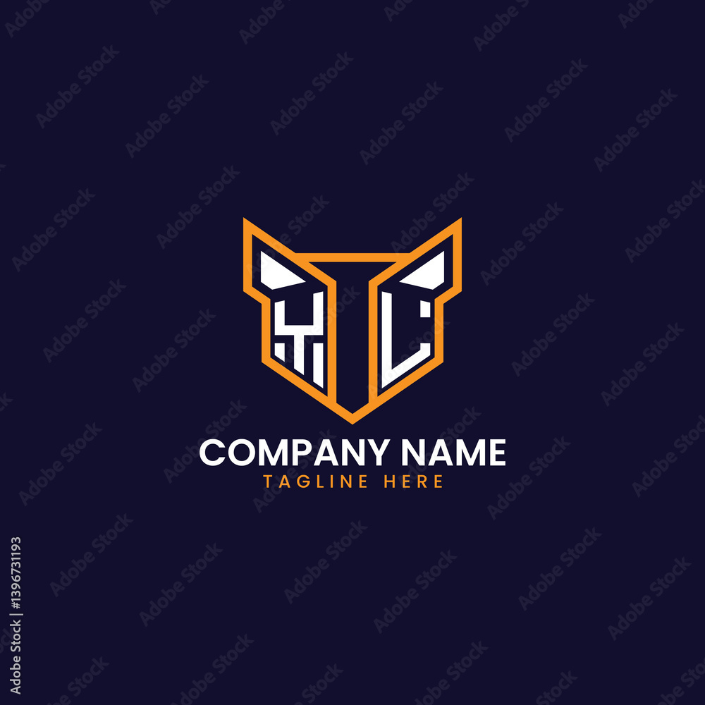 Fototapeta premium Tech-Inspired Geometric Logo Design