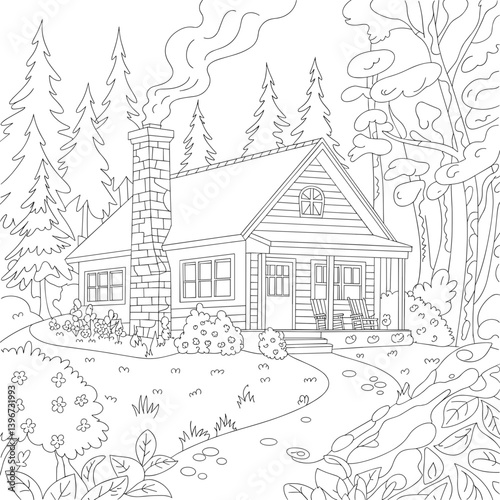 cute coloring book cover, cover, cute kids illustration, cartoon cover, cartoon illustration, kawaii coloring, easy and bold, kawaii cover, cozy, cozy cover, fuzzy, hygge, coloring pages, adult colori