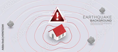 Earthquake Impact Visual with Alert Elements