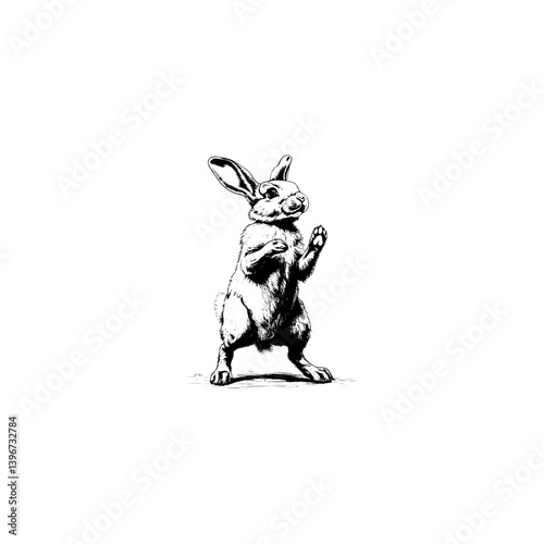 Wallpaper Mural Rabbit silhouette Torontodigital.ca