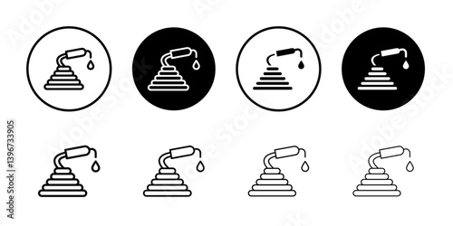 Hose icon Logo symbol sign set