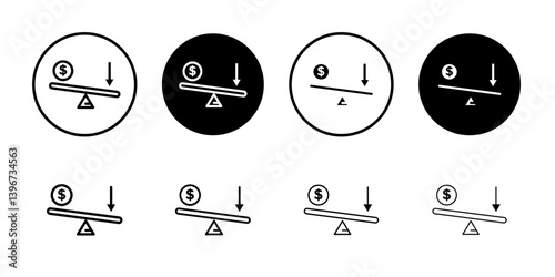 Leverage icon Logo symbol sign set