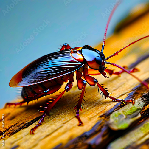 Obraz na płótnie Cockroach and dead cockroach with Cockroach set, insect roach and bug species on a transparent background w salonie
