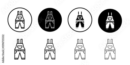 Overall Icon Logo symbol sign set