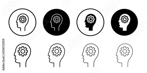 Realization icon Logo symbol sign set