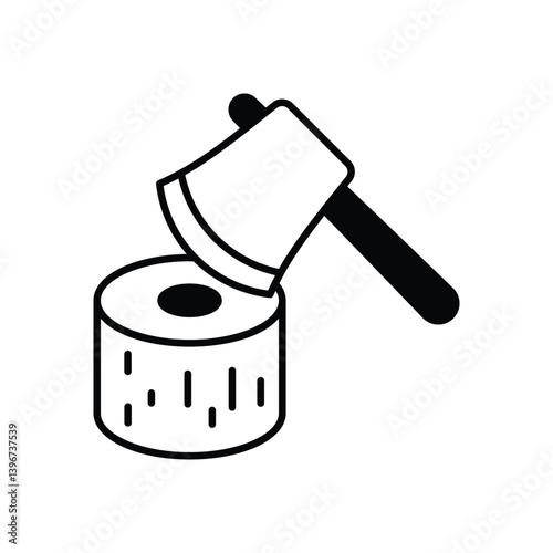 Axe  icon vector stock illustration