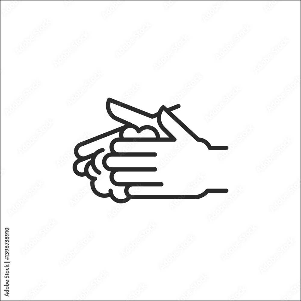 Hand Washing icon. Simple hand washing icon for social media, app, and web design. Vector illustration Hand Washing icon. Simple hand washing icon for social media, app, and web design. Vector illustration