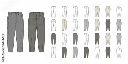 pants mockup, cloths mockup, silhouette mockups, mockups, digital, vector mockups, clothes, clothing, fashion, shirt, vector, pants, jacket, jeans, dress, illustration, suit, wear, set, design, style,