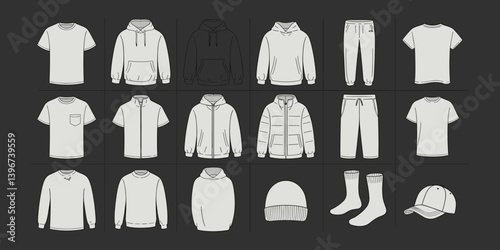 cloths mockup, vector mockup, digital, vector t shirts, vector shirts, silhouette clothing, shirt, clothes, fashion, vector, t-shirt, jacket, dress, illustration, set, wear, design, polo, coat, men, t