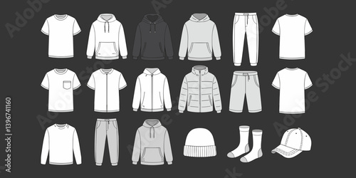 cloths mockup, vector mockup, digital, vector t shirts, vector shirts, silhouette clothing, shirt, clothes, fashion, vector, t-shirt, jacket, dress, illustration, set, wear, design, polo, coat, men, t