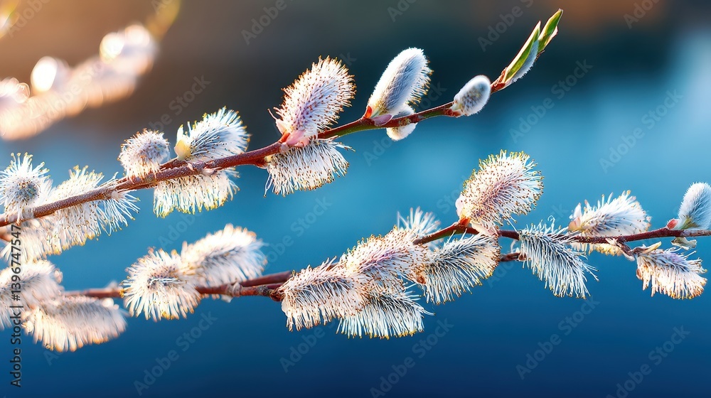 Textured Close-Up of Blooming Realistic Plants and Flowers in Space Textured Close-Up of Blooming Realistic Plants and Flowers in Space