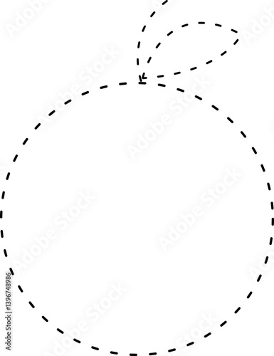 orange tracing line guide