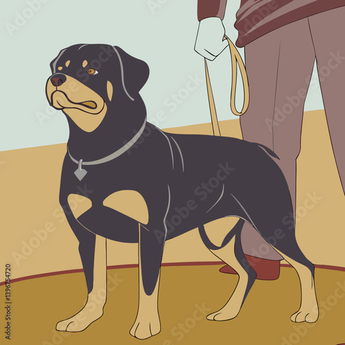 ​Rottweilers are powerful, loyal dogs with a rich history in guarding and protection