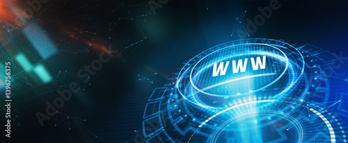 Obraz na płótnie World wide web concept globe icon set. Planet web symbol set. Planet icon with world wide web sign. 3d illustration w salonie