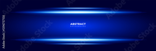 Abstract blue technology background, with neon light effect futuristic for product presentation. vector design