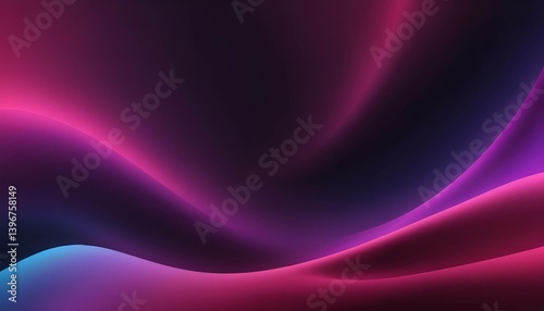 Abstract purple waves with flowing energy and smooth lines in a vibrant design