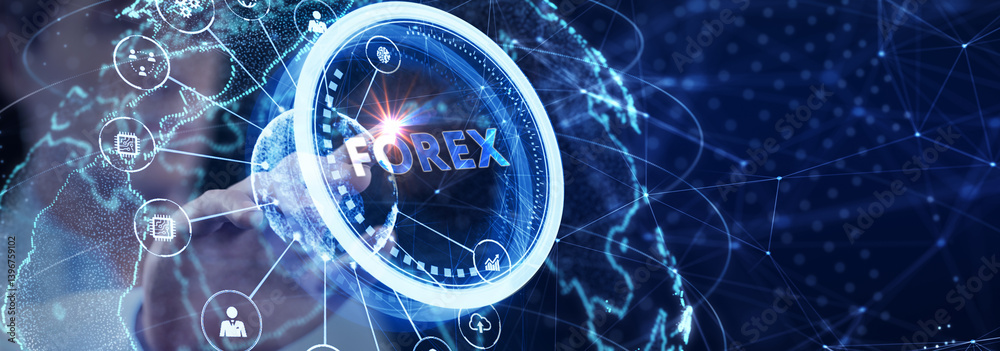 Online trading, Forex, Investment and financial market concept.