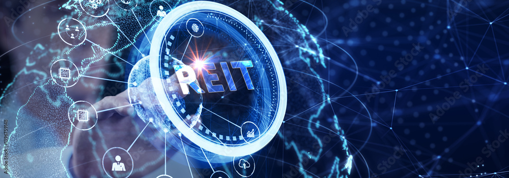 REIT Real estate investment fund ETF Financial stock market.