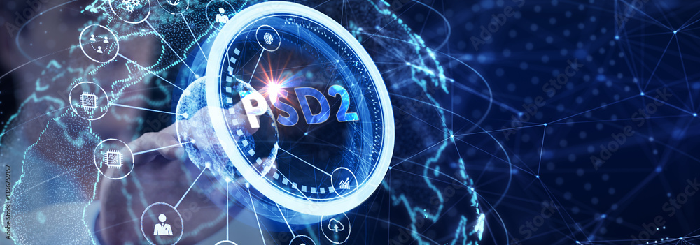 Fintech Financial technology Cryptocurrency investment and digital money. Business concept on virtual screen.