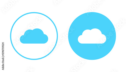 Cloud icon vector. cloud sign and symbol