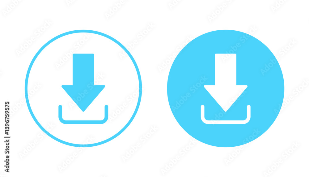 Download icon vector. Download sign and symbol Download icon vector. Download sign and symbol