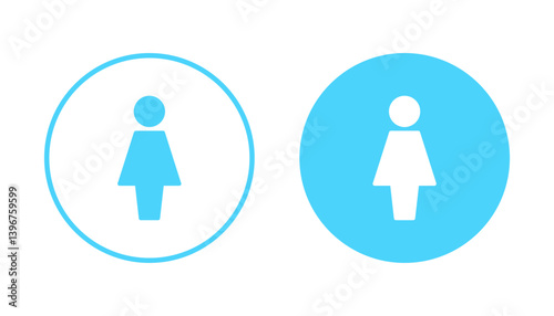 Female icon vector. woman sign and symbol