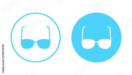 Glasses icon vector. Glasses sign and symbol