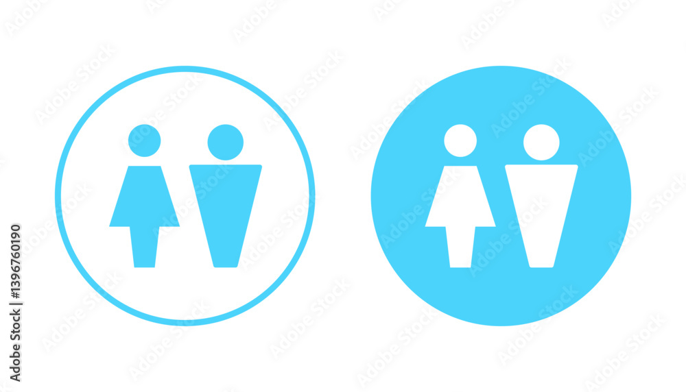 Man and woman icon vector. male and female sign and symbol. Girls and boys Man and woman icon vector. male and female sign and symbol. Girls and boys